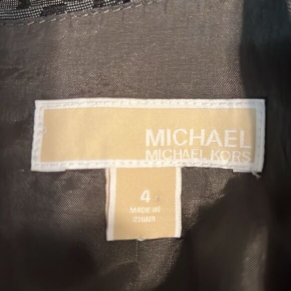Michael Michael Kors‎ Grey/Black Sleeveless Dress Size 4 - Picture 11 of 12